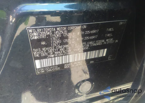 2017 Toyota Rav4 Xle из США, поврежденный, VIN JTMWFREV8HJ716443